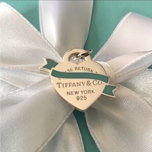 💥SOLD💥 Tiffany & Co., Blue Enamel Ribbon Banner, Iconic ‘Return to Tiffany’